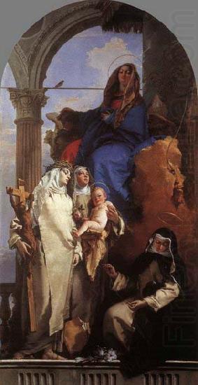 Giovanni Battista Tiepolo The Virgin Appearing to Dominican Saints china oil painting image